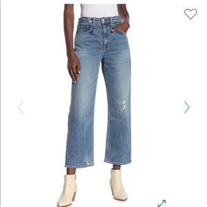 Rag & Bone Maya high rise straight leg jean